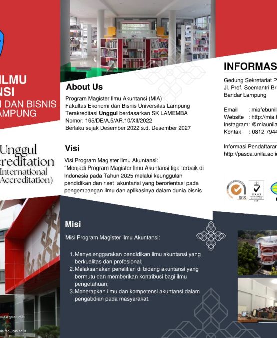 Pendaftaran Program Magister Akuntansi tahun 2024