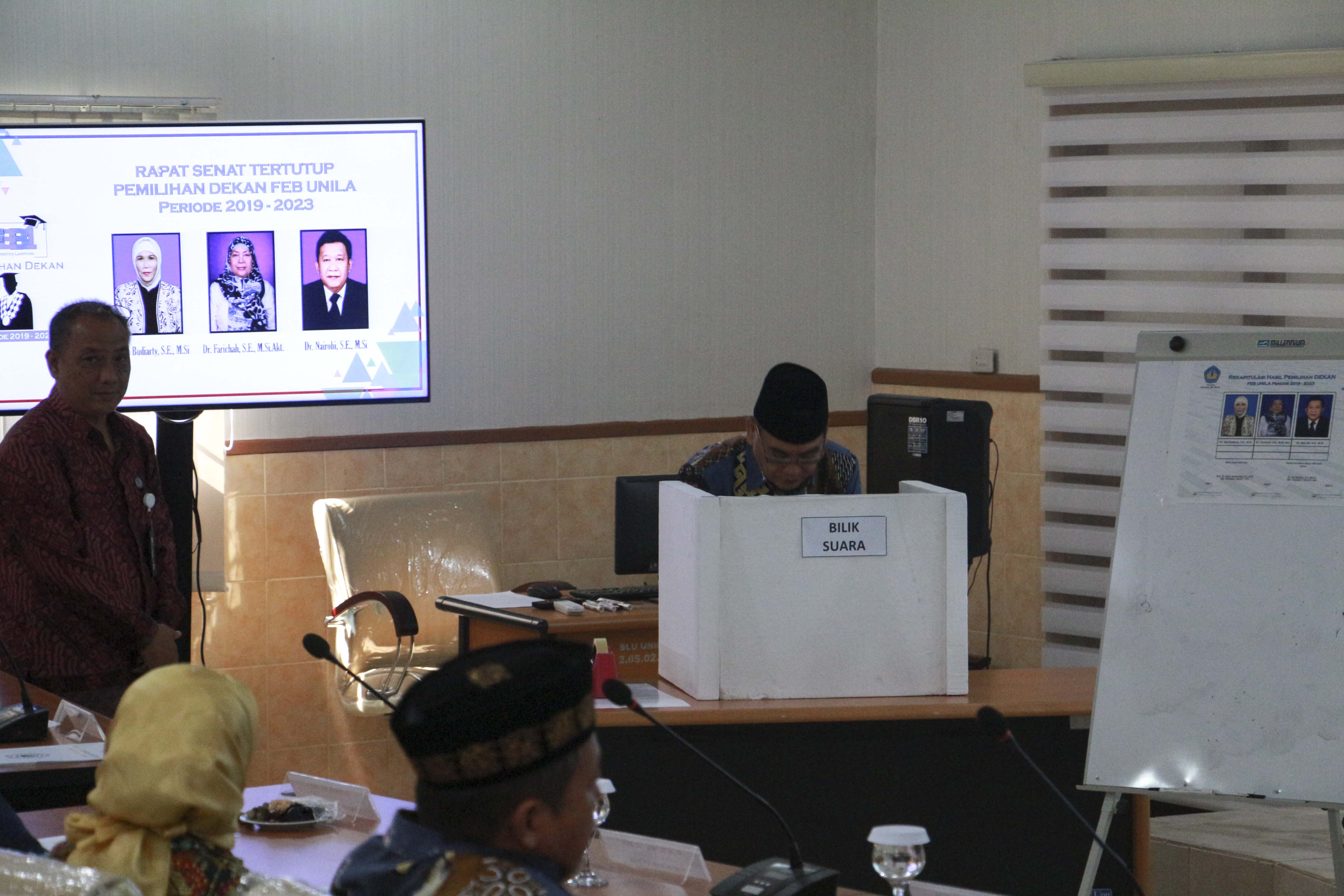 FEB Unila Rampungkan Pemilihan Dekan Periode 2019-2023